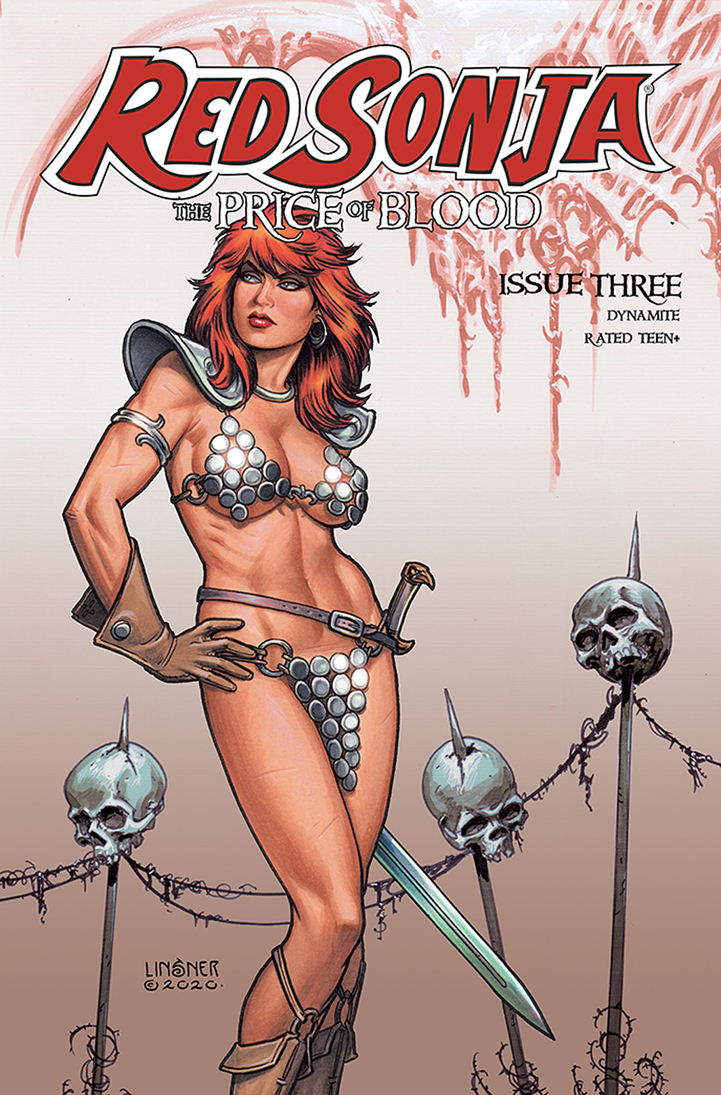 Red Sonja Price of Blood #3 Cover C Linsner