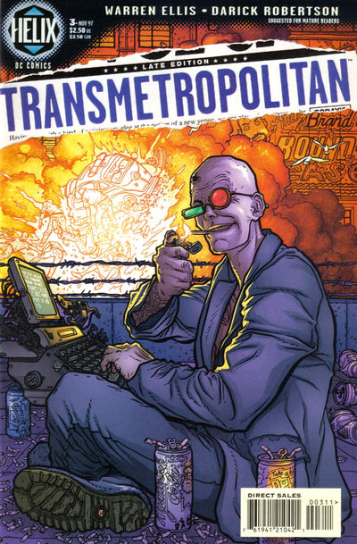 Transmetropolitan #3-Very Fine (7.5 – 9) Geof Darrow Cover