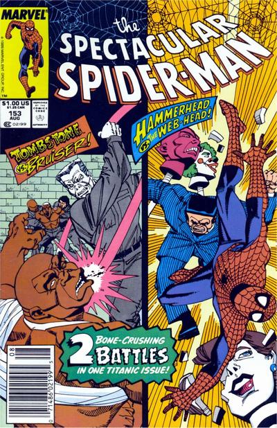 The Spectacular Spider-Man #153 [Newsstand] - Fn/Vf