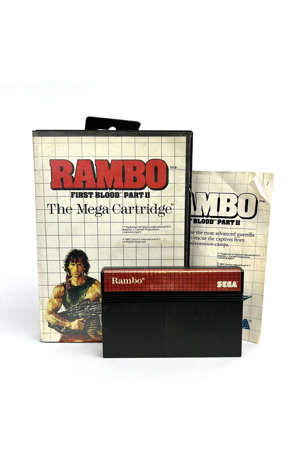 Sega Master System Rambo First Blood 2 Cib