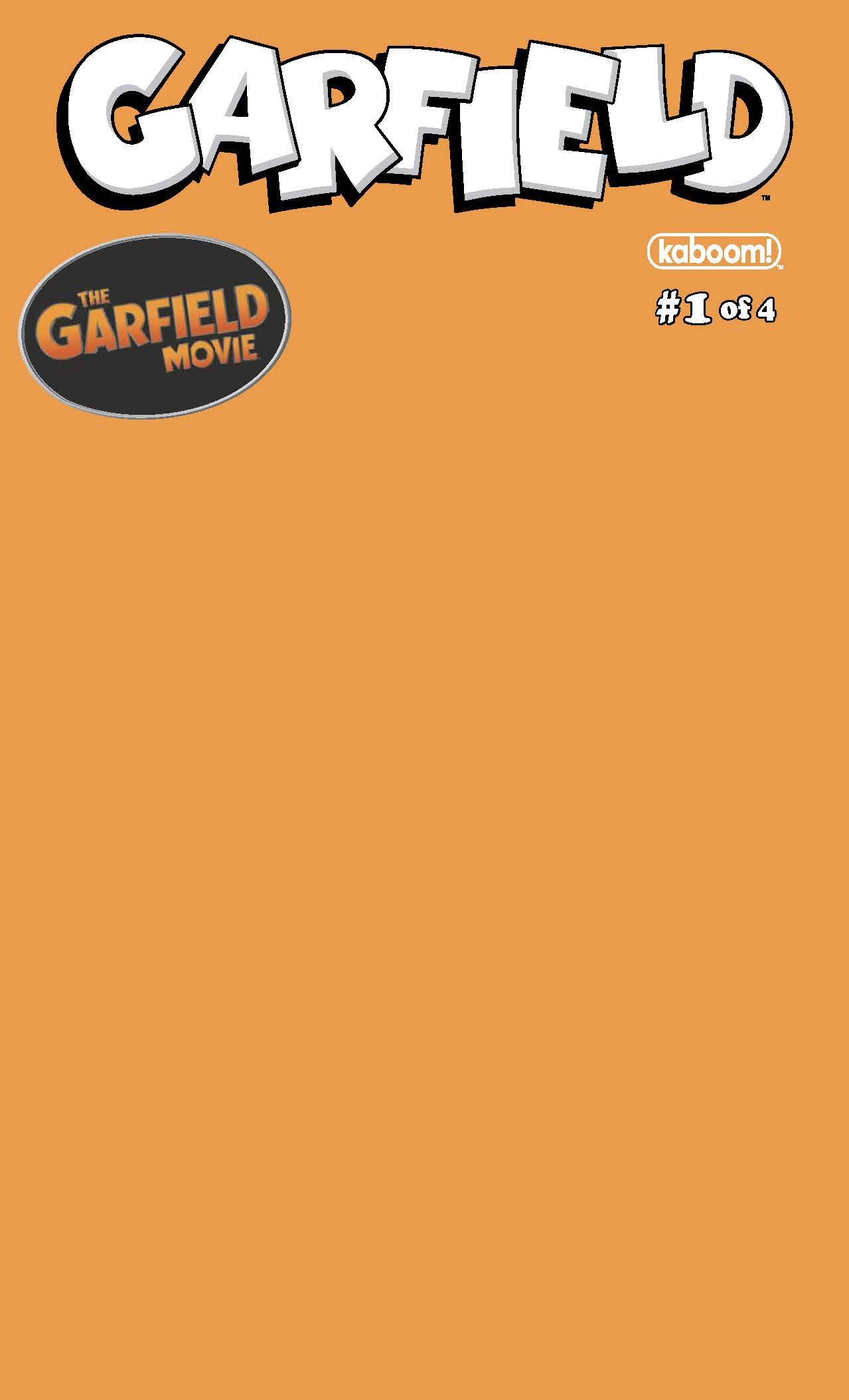 Garfield #1 Cover D Blank Sketch Orange Variant (Of 4)