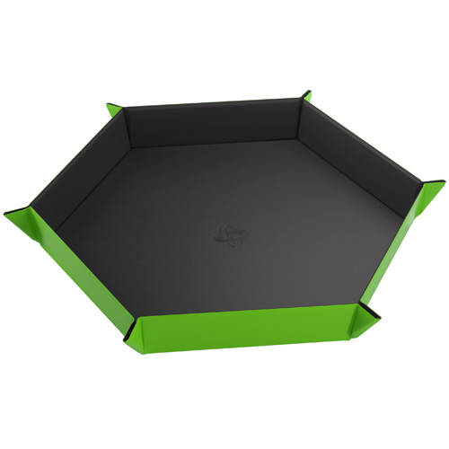 Magnetic Dice Tray Hexagonal Black/Green
