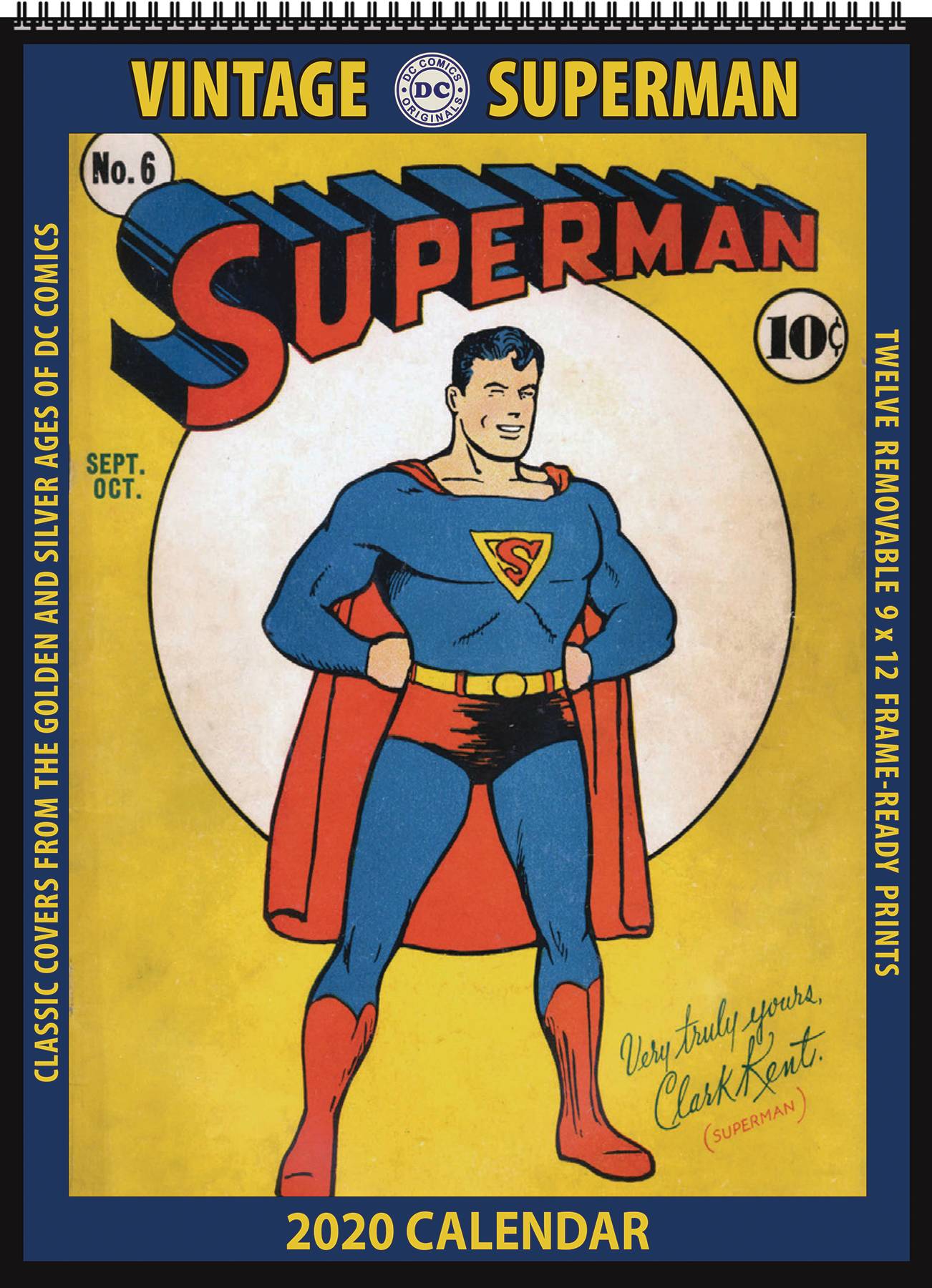Vintage DC Comics Superman 2020 Wall Calendar