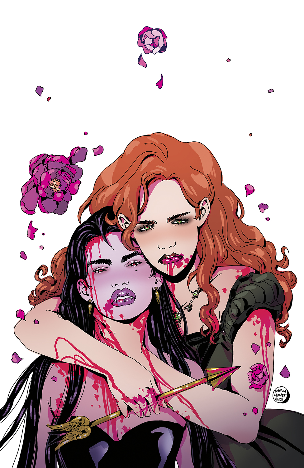 Violent Flowers #4 Cover C 1 for 10 Incentive Maria Llovet Virgin Variant (Mature) (Of 4)