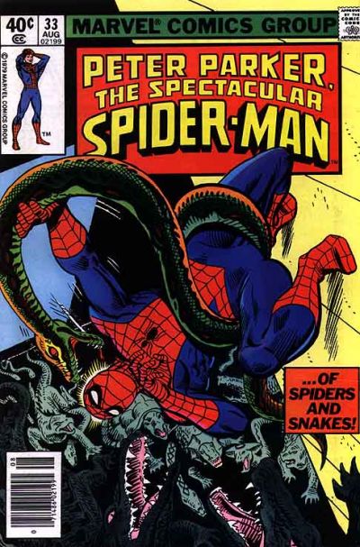 The Spectacular Spider-Man #33 [Newsstand](1976)-Fine (5.5 – 7)