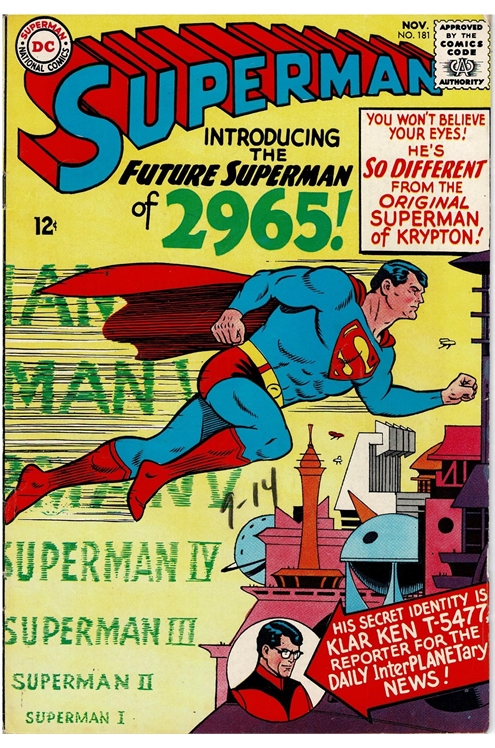 Superman #181 - Vg+