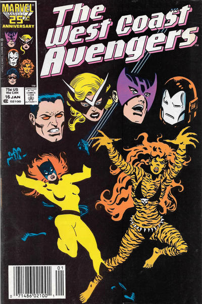 West Coast Avengers #16 [Newsstand]-Very Good (3.5 – 5)