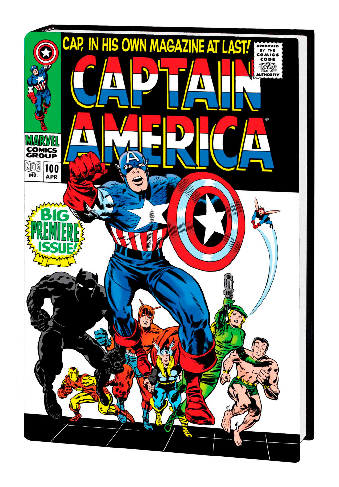 Captain America Omnibus Hardcover Graphic Novel Volume 1 Hardcover Jack Kirby Variant (2024 Printing) (Direct Market Variant)