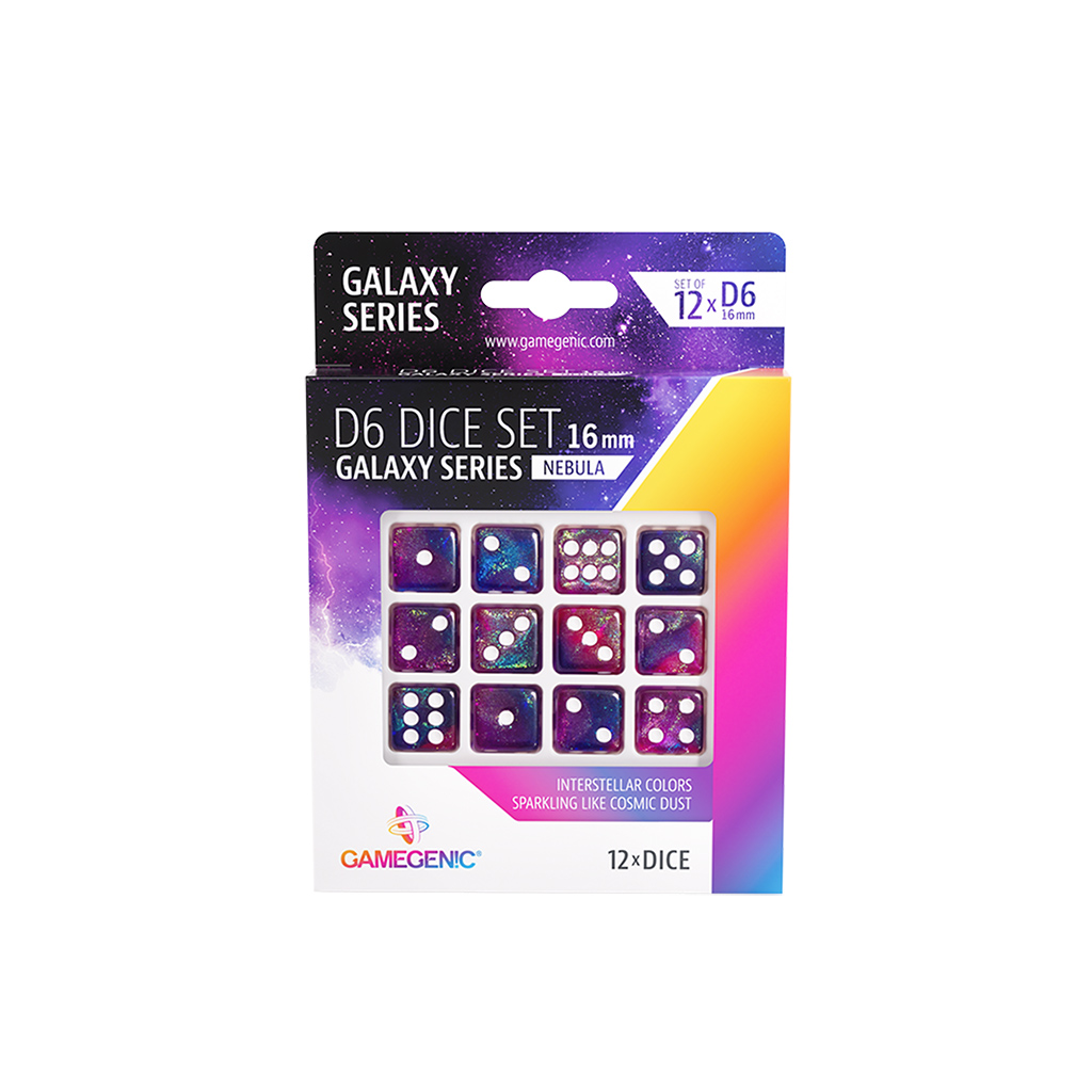 Galaxy Series - Nebula - D6 Dice Set 16 mm