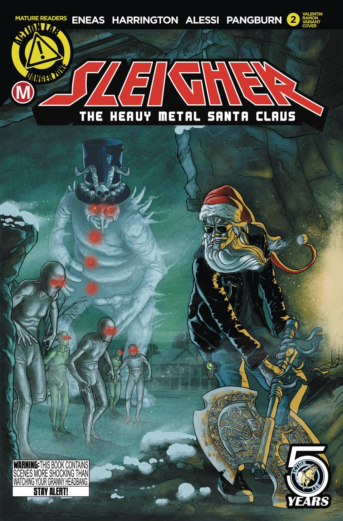 Sleigher Heavy Metal Santa Claus #2 Cover B Ramon