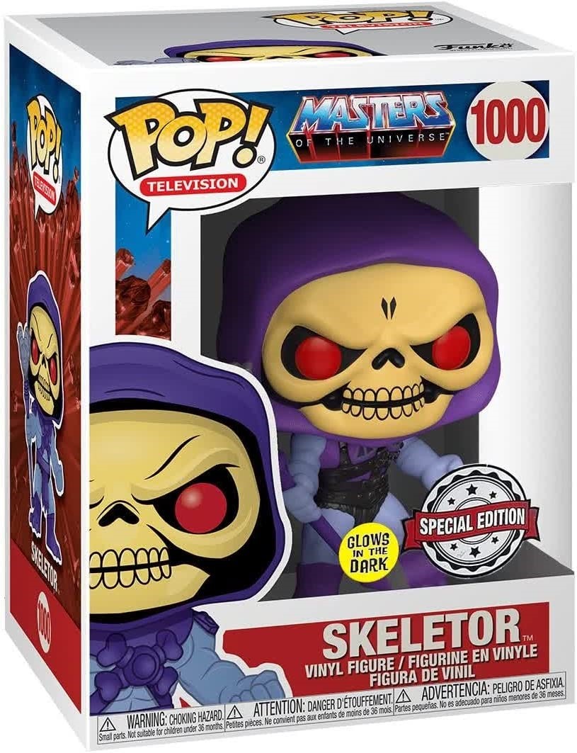 Funko Pop! 1000 Masters of the Universe Skeletor Glow In The Dark Exclusive