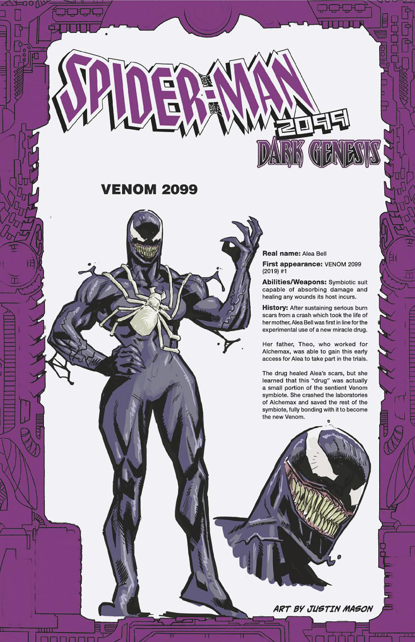Spider-Man 2099 Dark Genesis #5 1 for 25 Incentive Justin Mason Handbook Variant