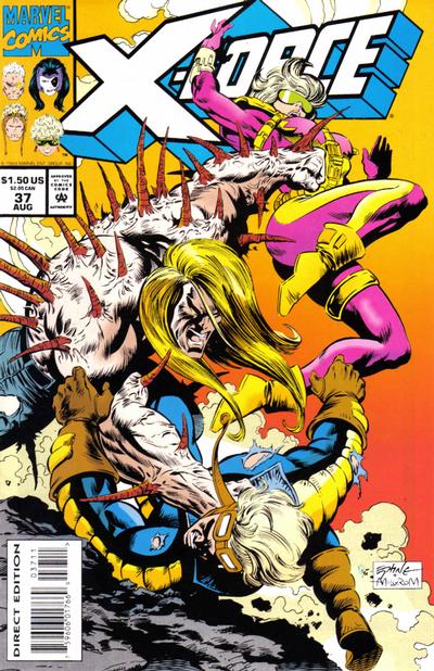 X-Force #37 [Direct Edition]-Fine (5.5 – 7)