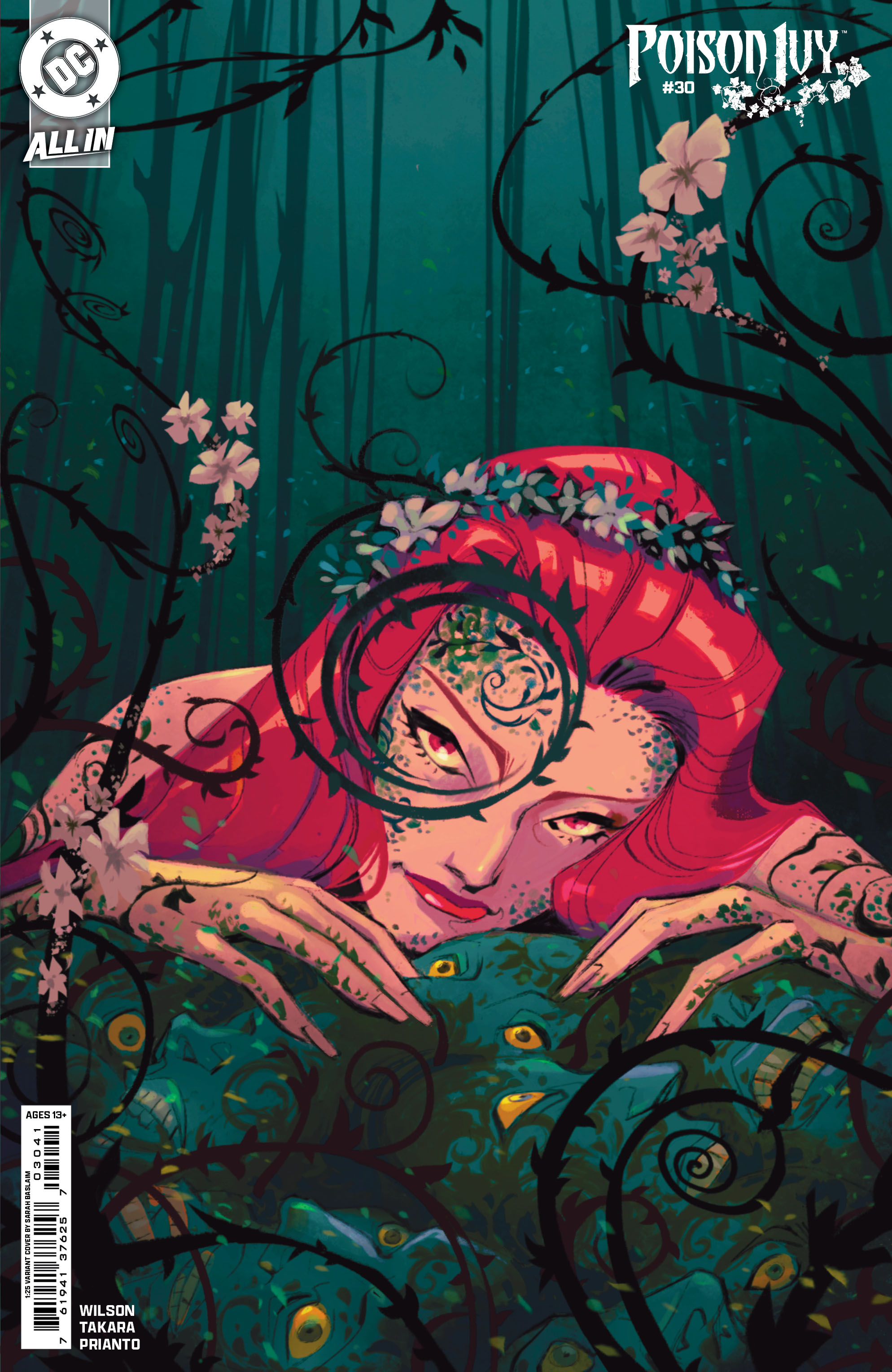 Poison Ivy #30 Cover F 1 for 25 Incentive Sarah Baslaim Card Stock Variant