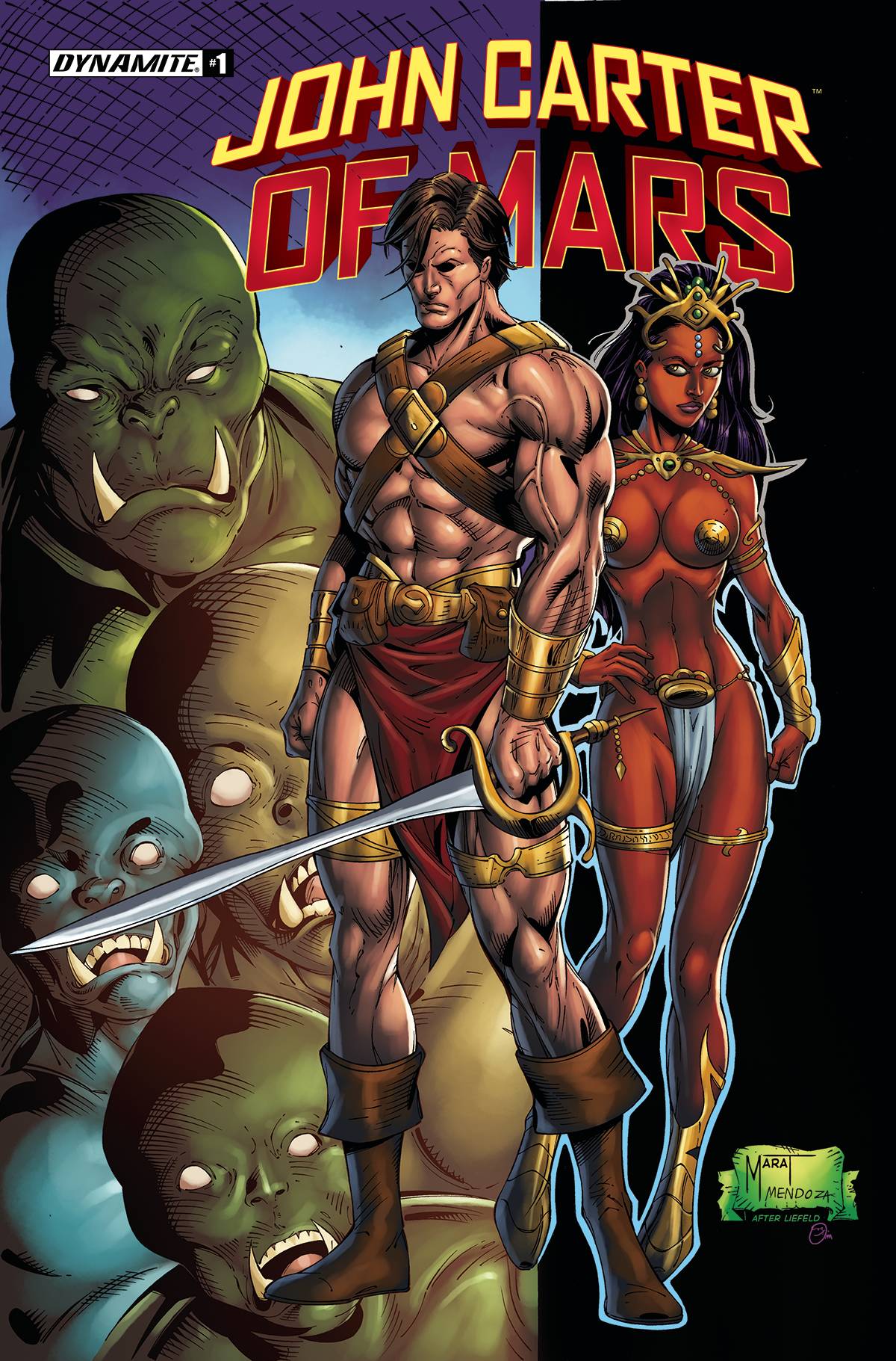 John Carter of Mars #1 Cover Q Last Call Liefeld Homage Mychaels