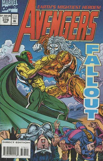 The Avengers #378 [Direct Edition]-Fine (5.5 – 7)