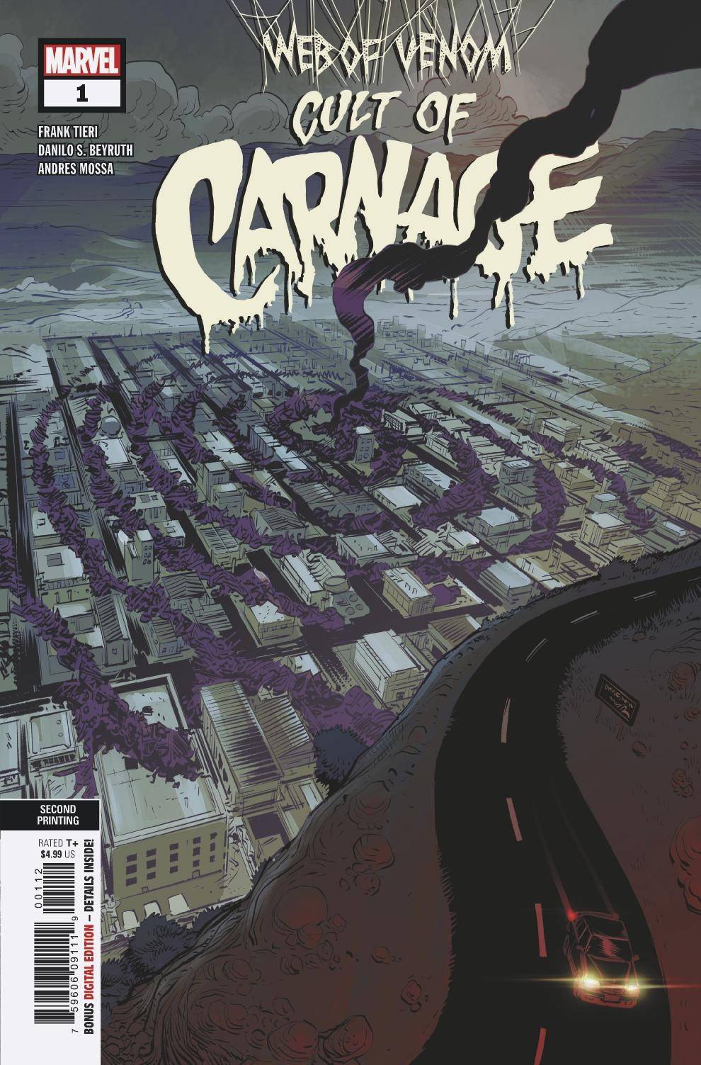 Web of Venom Cult of Carnage #1 2nd Printing Beyruth Variant