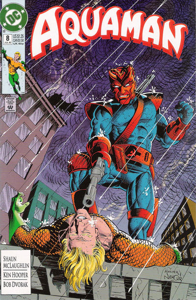 Aquaman #8 [Direct](1991)-Very Fine (7.5 – 9)