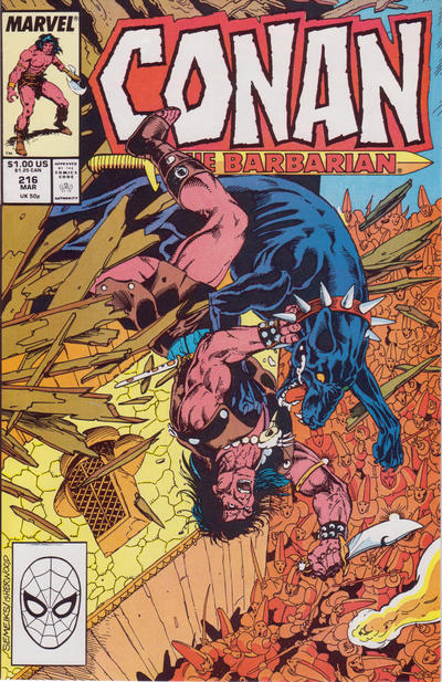 Conan The Barbarian #216 [Direct]-Fine (5.5 – 7)