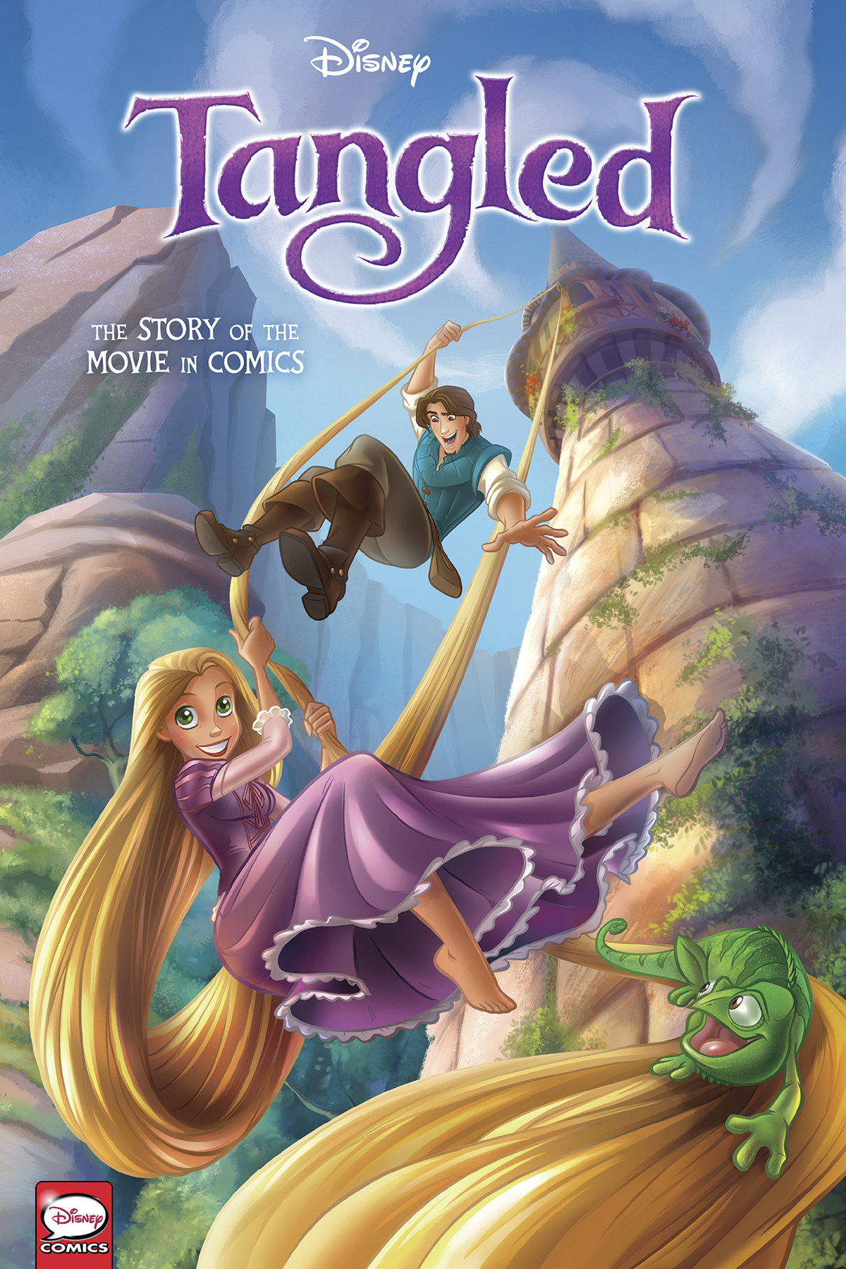 Disney Tangled Story of the Movie In Comics Hardcover