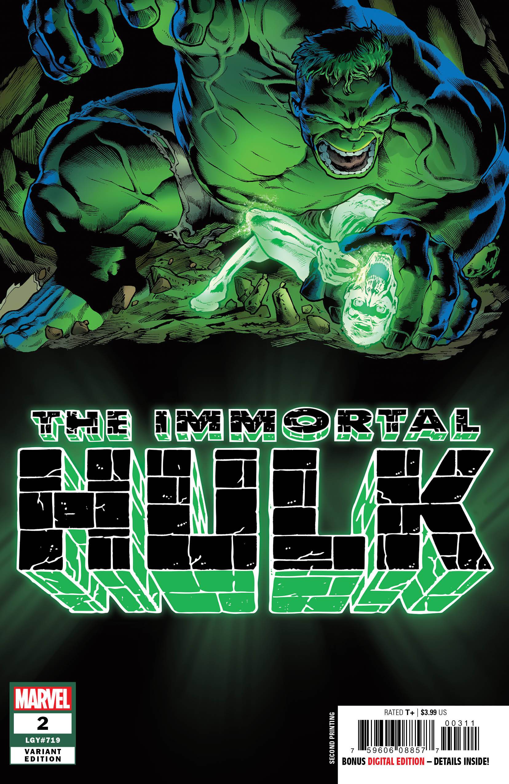 Immortal Hulk #2 2nd Printing Bennett Variant (2018)