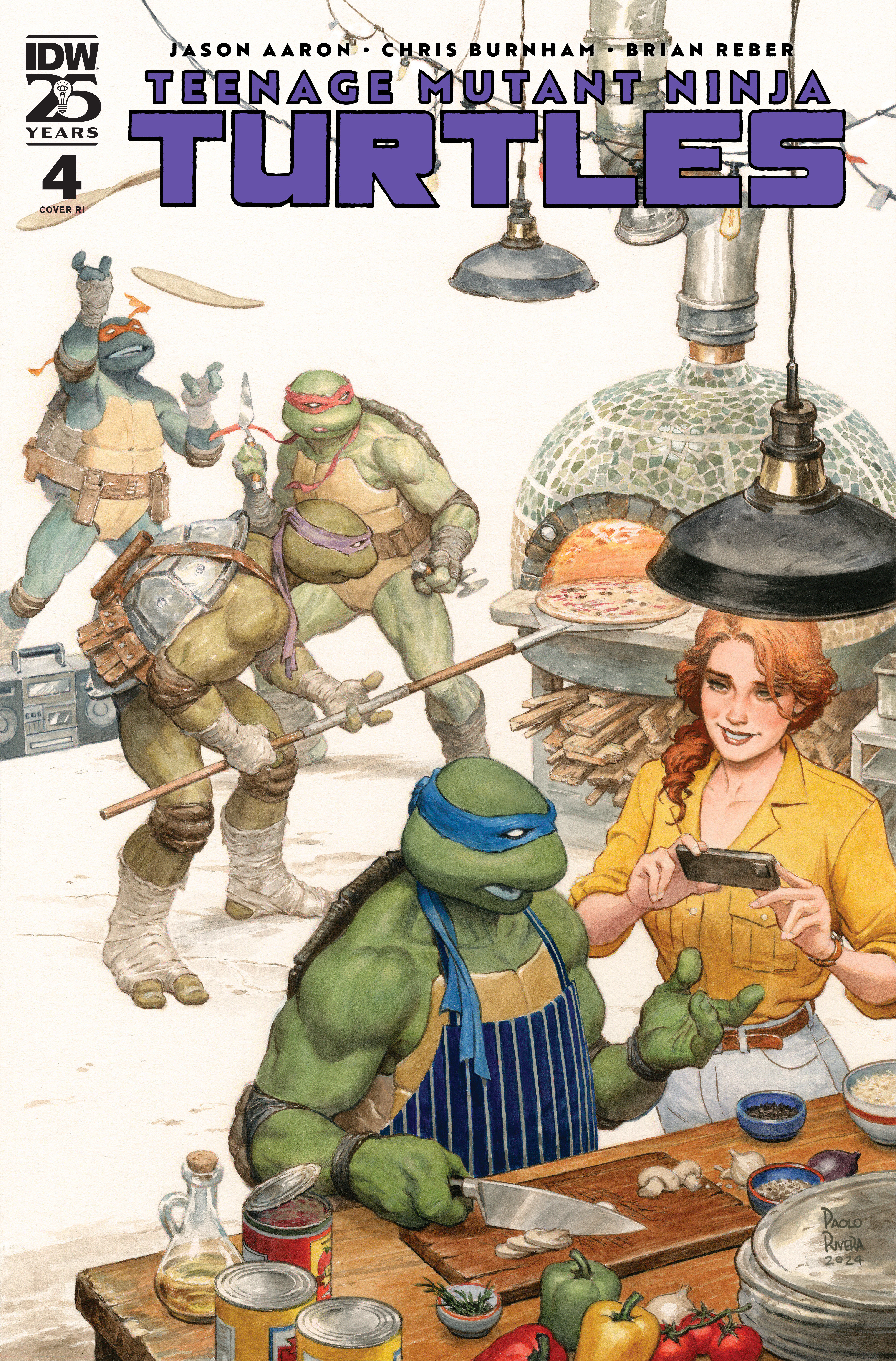 Teenage Mutant Ninja Turtles #4 Cover Rivera 2024 1 for 100 Incentive