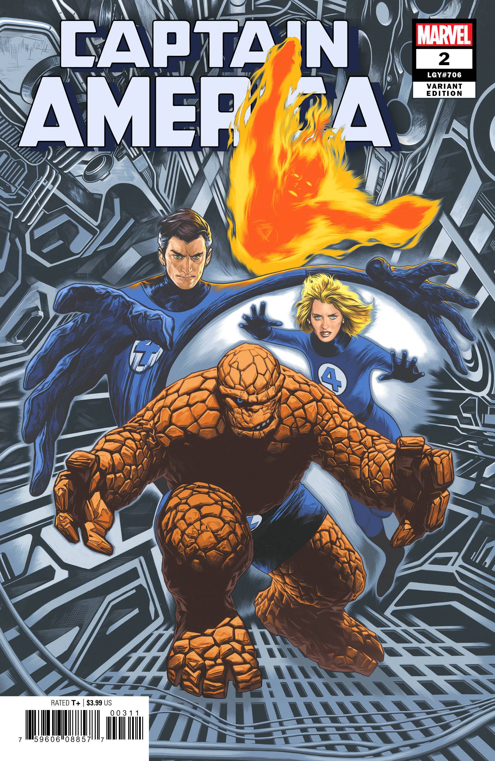 Captain America #2 Charest Return of Fantastic Four Variant (2018)