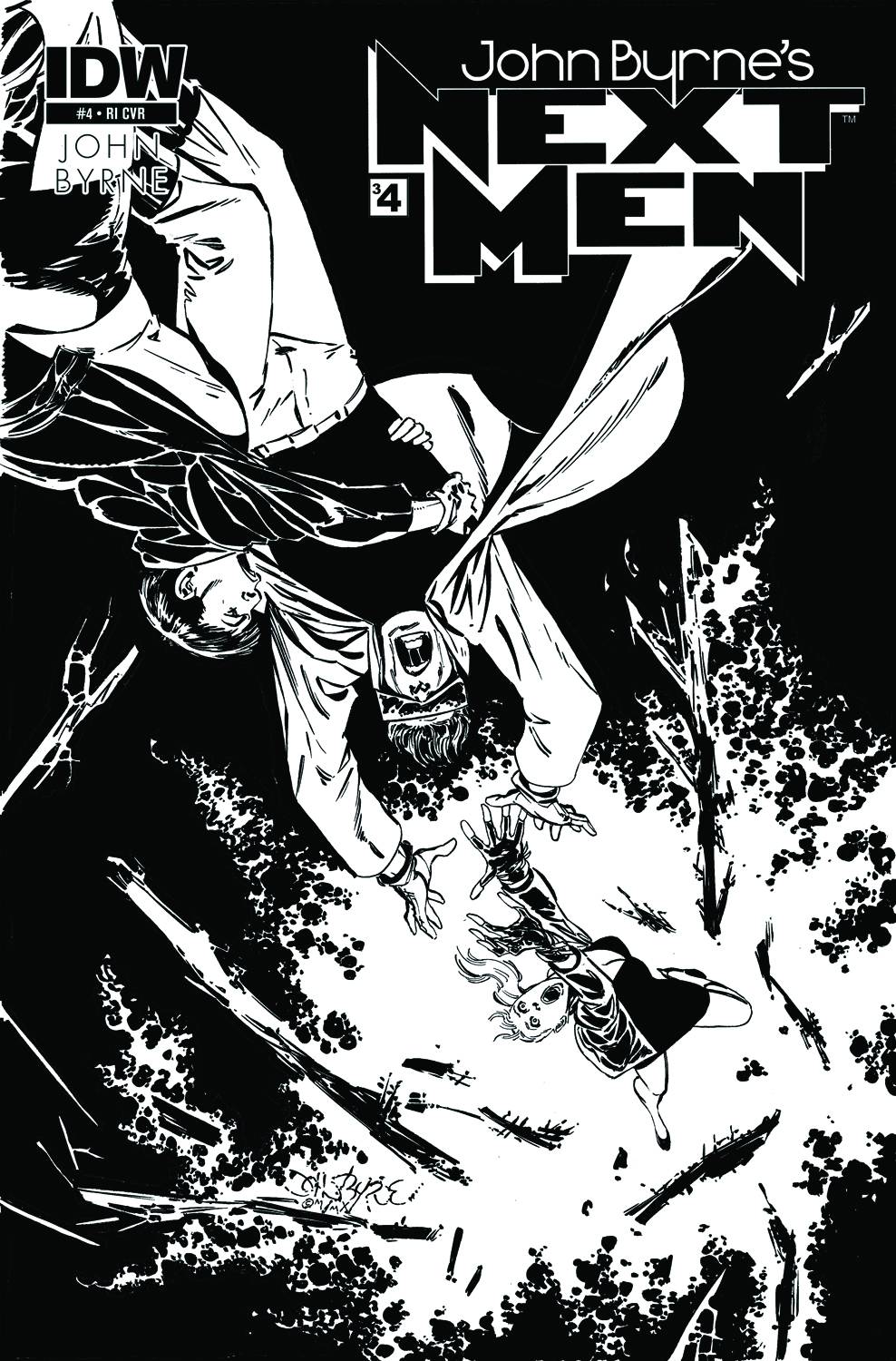 John Byrne Next Men #4 1 for 10 Incentive