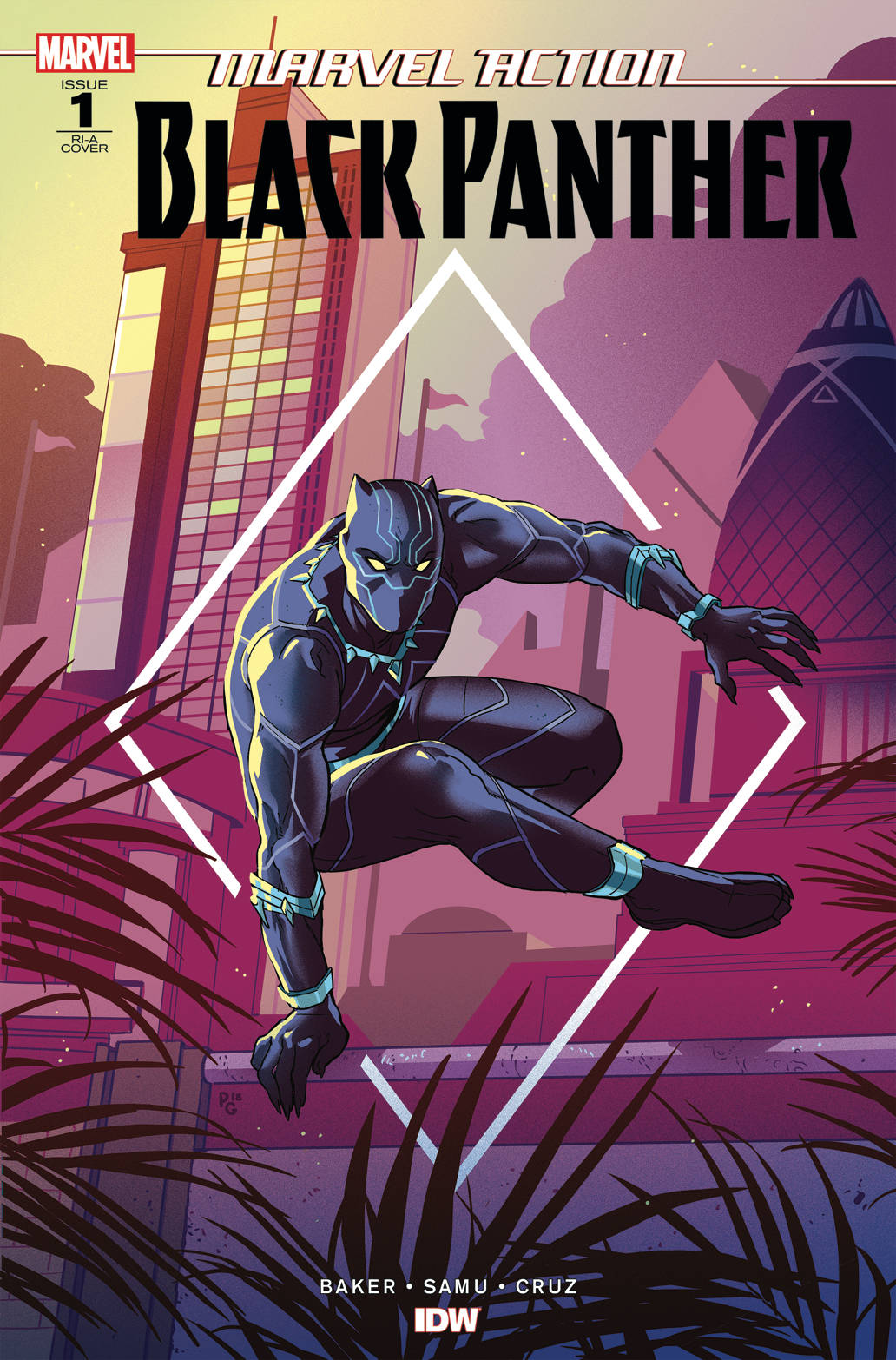 Marvel Action Black Panther #1 1 for 10 Incentive Baker (Net)