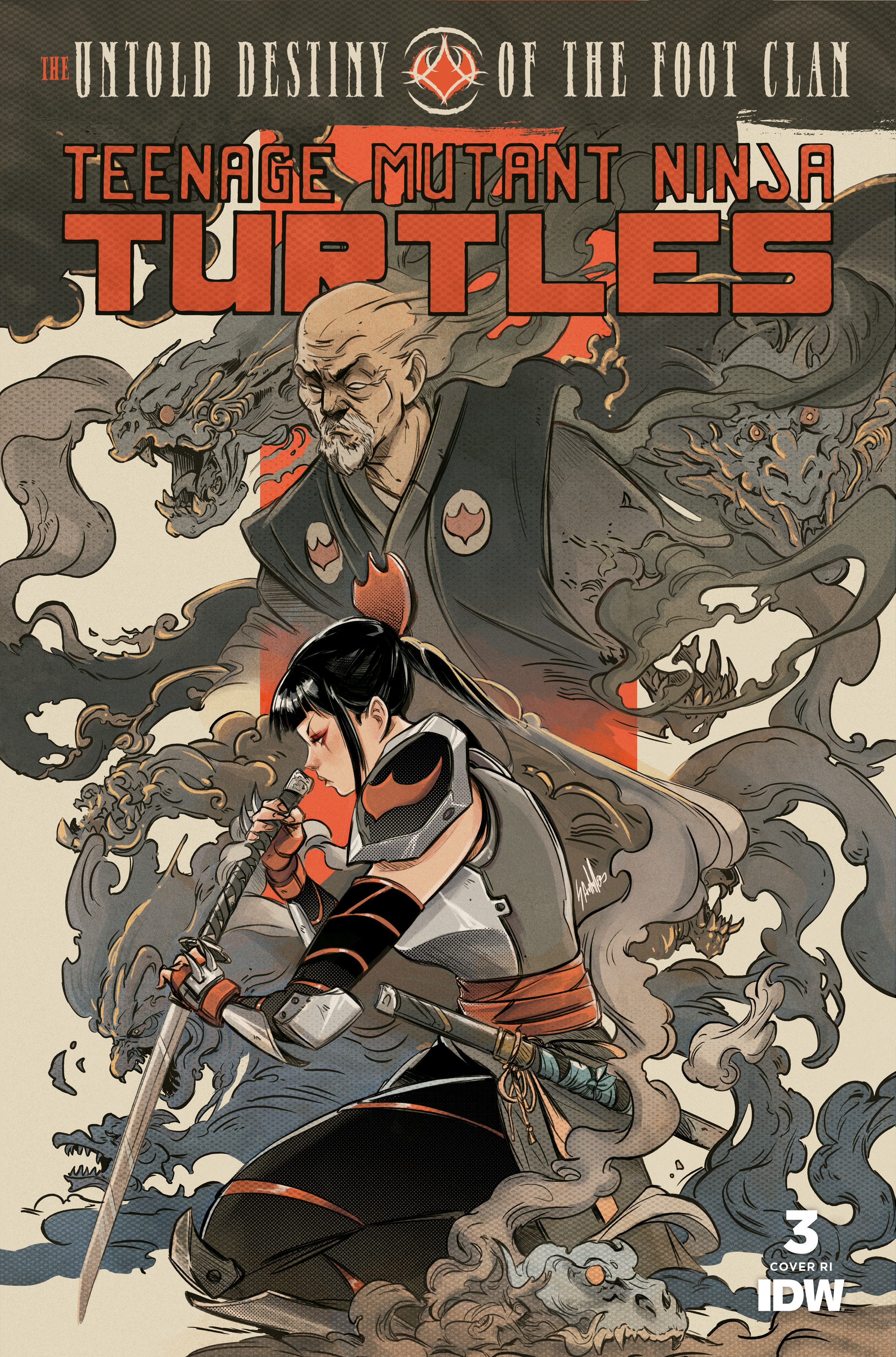 Teenage Mutant Ninja Turtles: The Untold Destiny of the Foot Clan #3 Santtos 1 for 10 Incentive Variant
