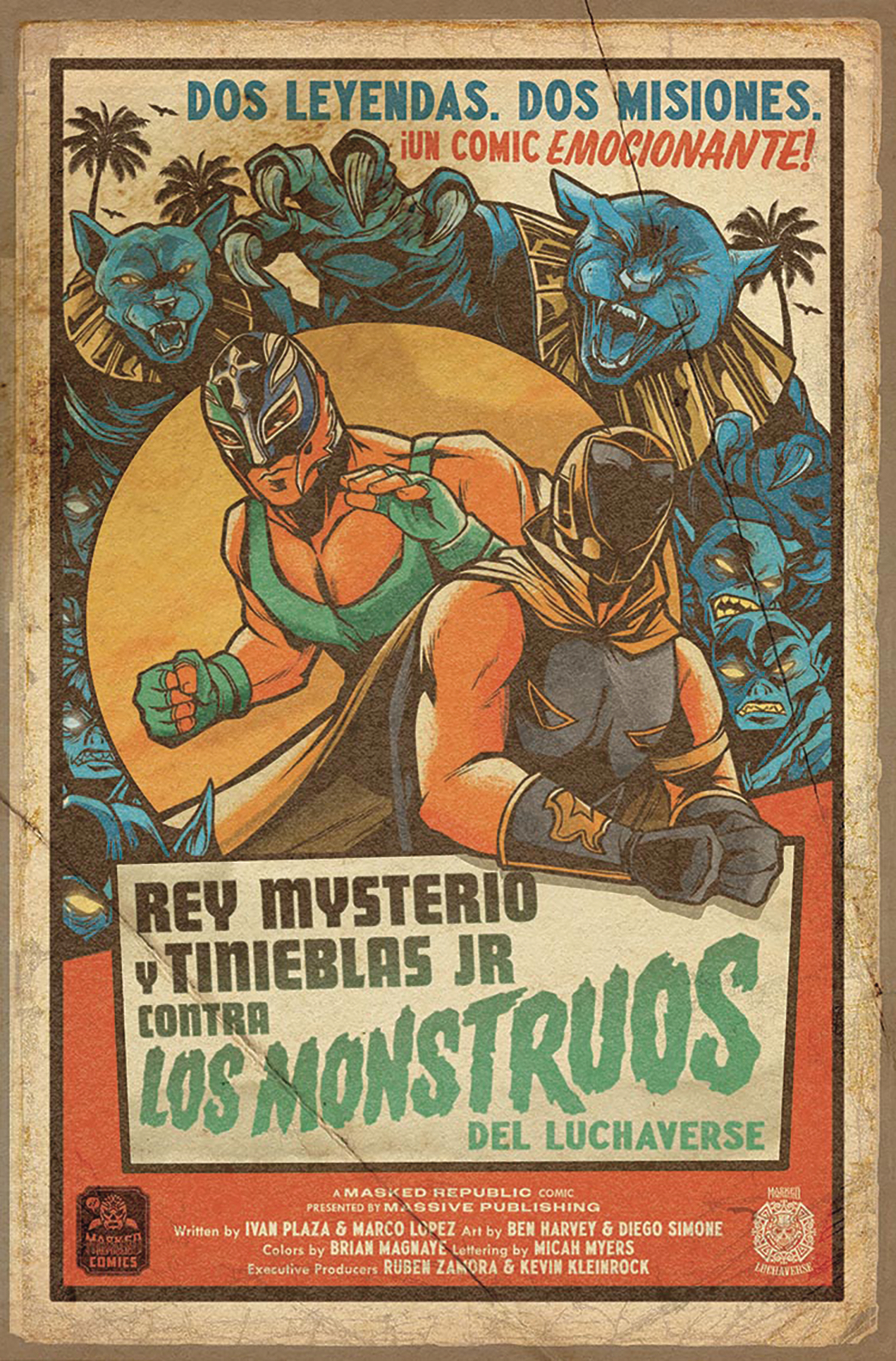 Luchaverse Catalyst #1 Cover H 1 for 25 Incentive Poster Homage (Mature) (Of 3)