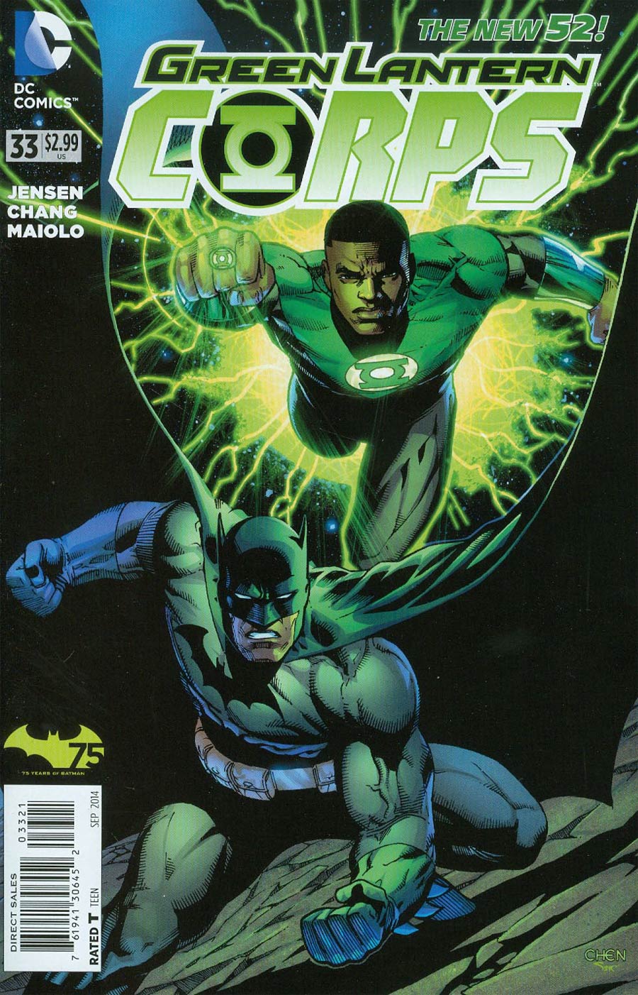 Green Lantern Corps #33 Batman 75 Variant Edition (Uprising) (2011)