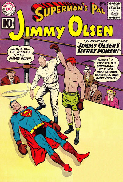 Superman's Pal, Jimmy Olsen #55-Good, Cover Detached At One Staple