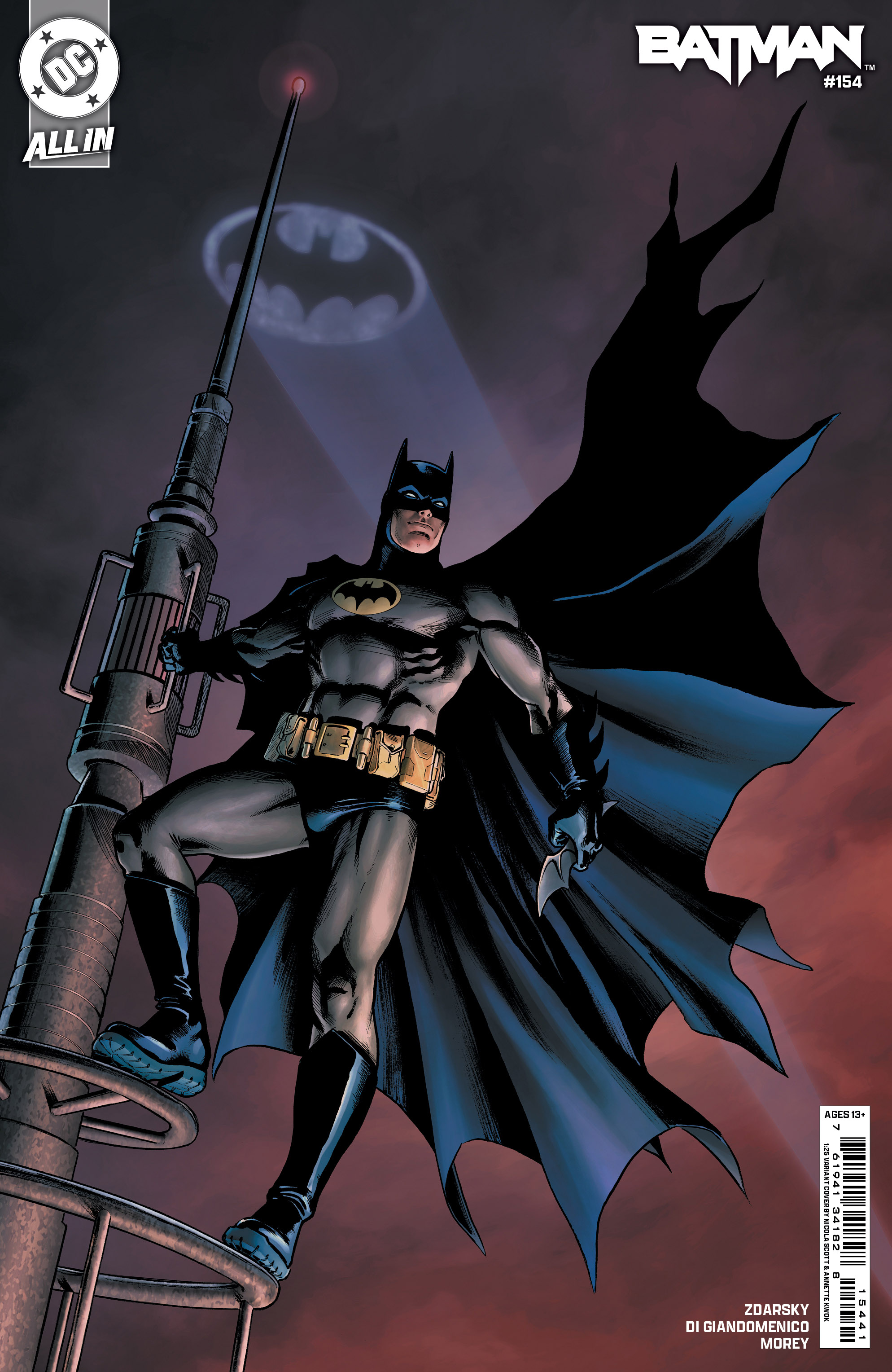 Batman #154 Cover D 1 for 25 Incentive Nicola Scott Card Stock Variant