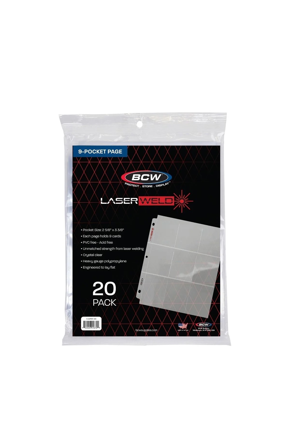 Laserweld Pages - 9 Pocket - 20Ct Pack