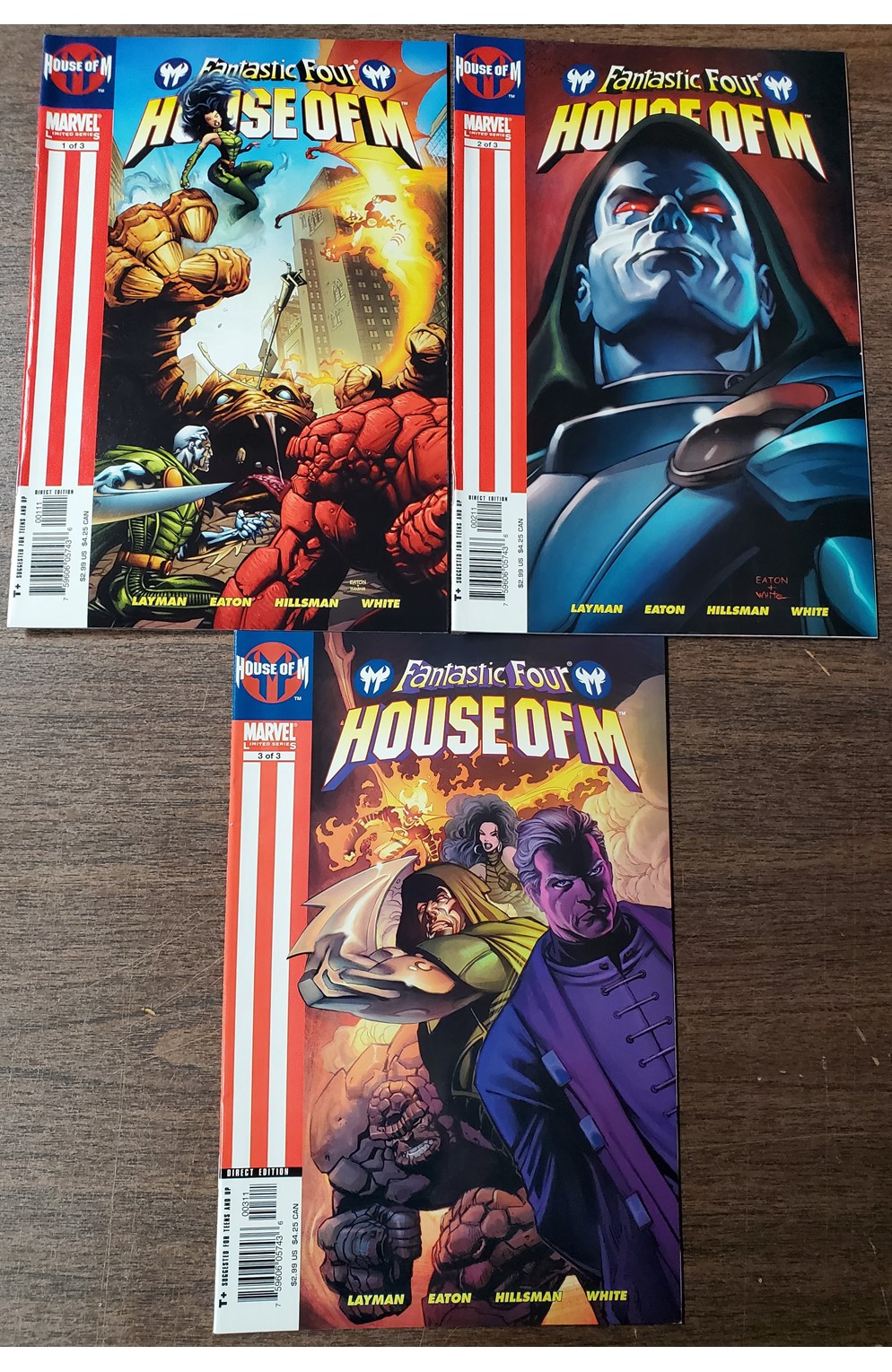 Fantastic Four House of M #1-3 (Marvel 2005) Set