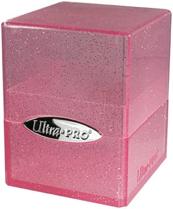 Satin Cube Glitter Pink