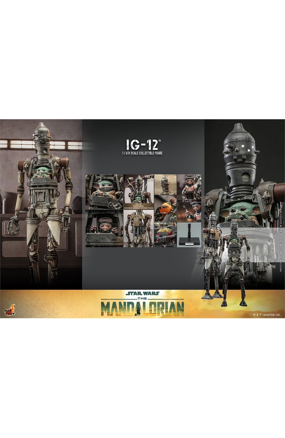 Ig-12 Star Wars The Mandalorian Sixth Scale Figure