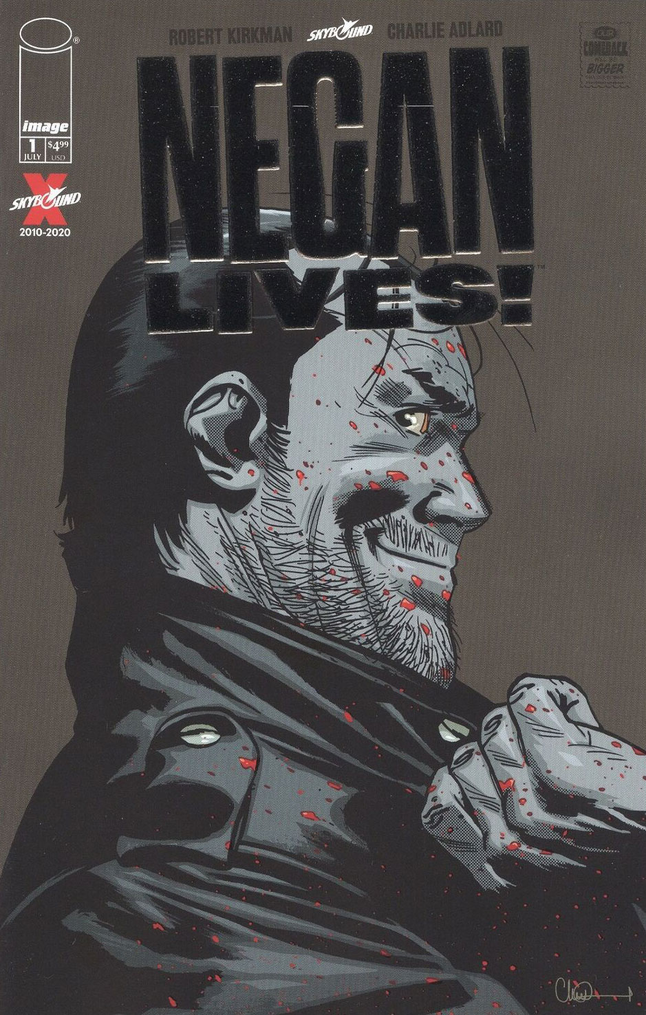 Walking Dead Negan Lives #1 Silver Variant (Mature)