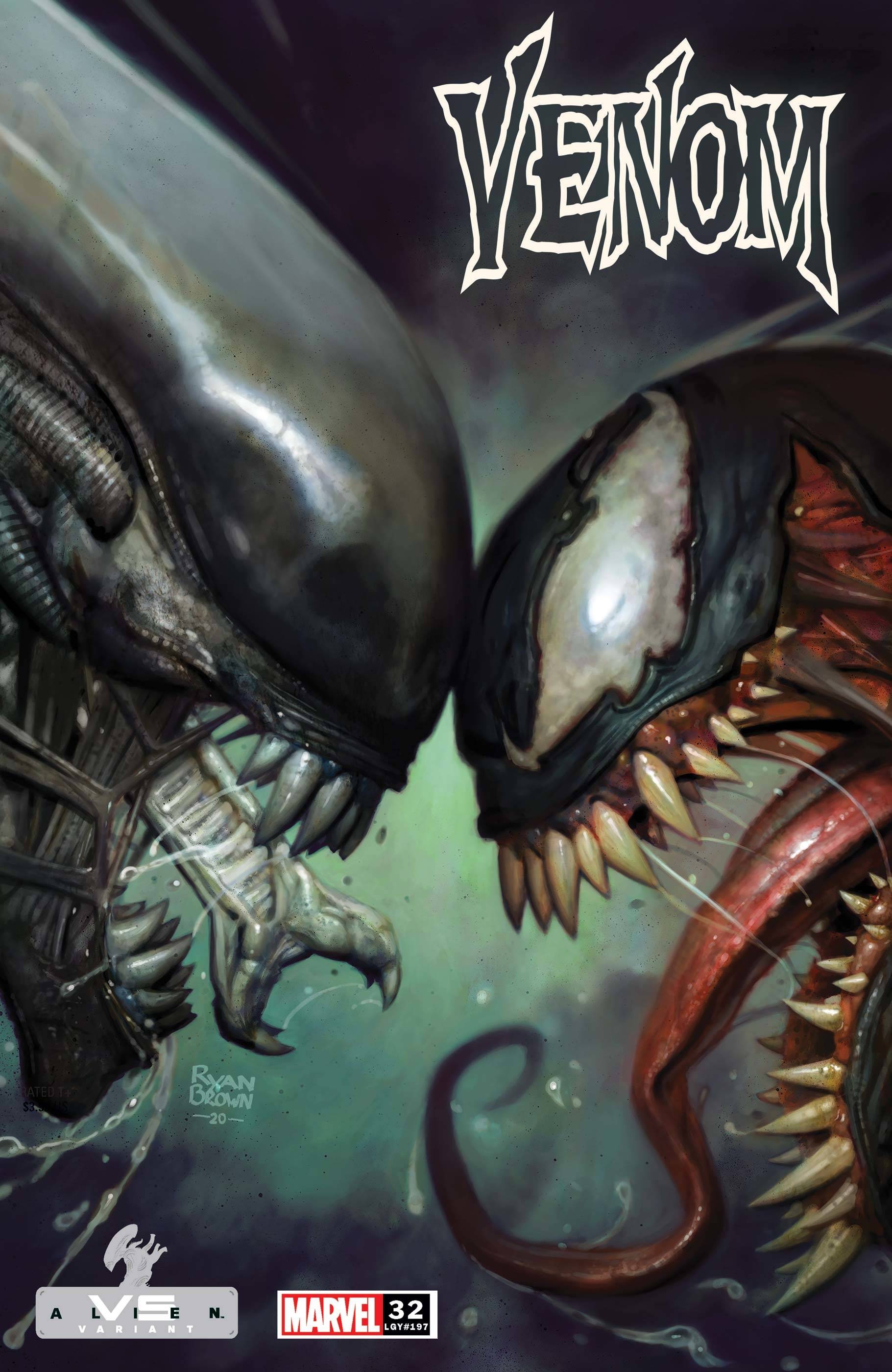 Venom #32 Brown Marvel Vs Alien Variant King in Black (2018)
