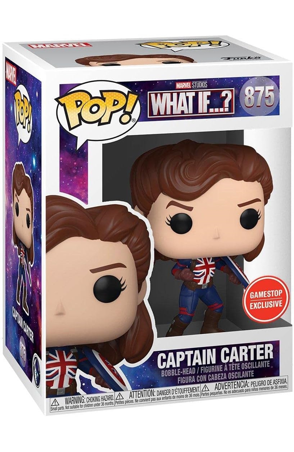 Pop 875 Marvel What..If? Captian Carter Gamestop Exclusive