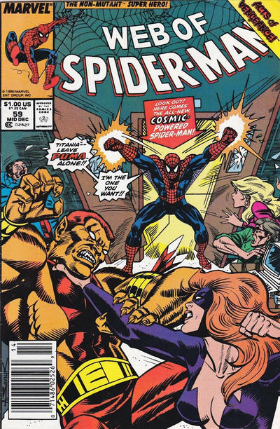 Web of Spider-Man #59 [Newsstand]-Very Fine