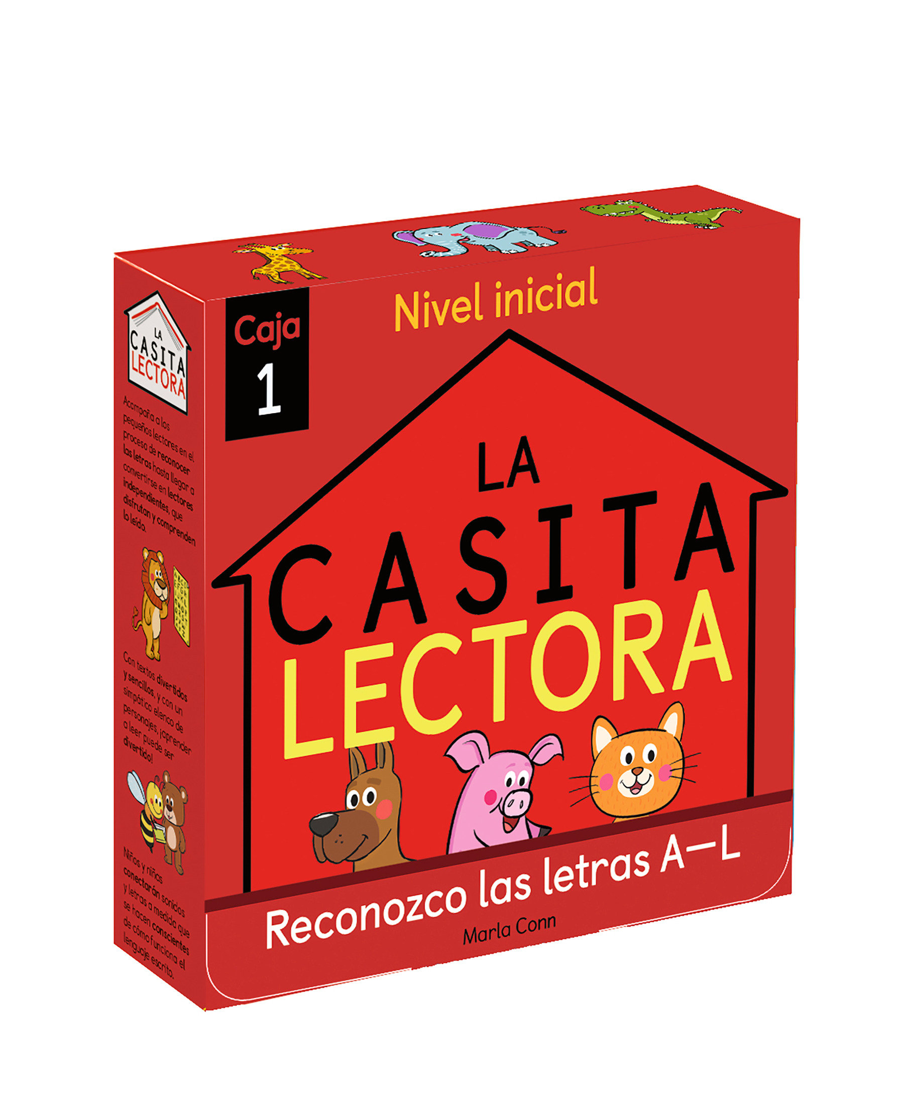 Phonics In Spanish - La Casita Lectora Caja 1: Reconozco Las Letras A-L (Nivel I Nicial) / The Reading House Set 1: Letter Recognition A-L (Hardcover Book)