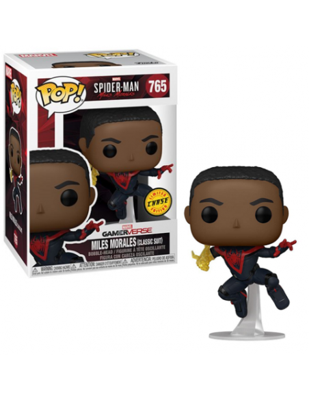 Funko Pop Marvel Spider Man Miles Morales Classic Suit Chase #765 With Protector