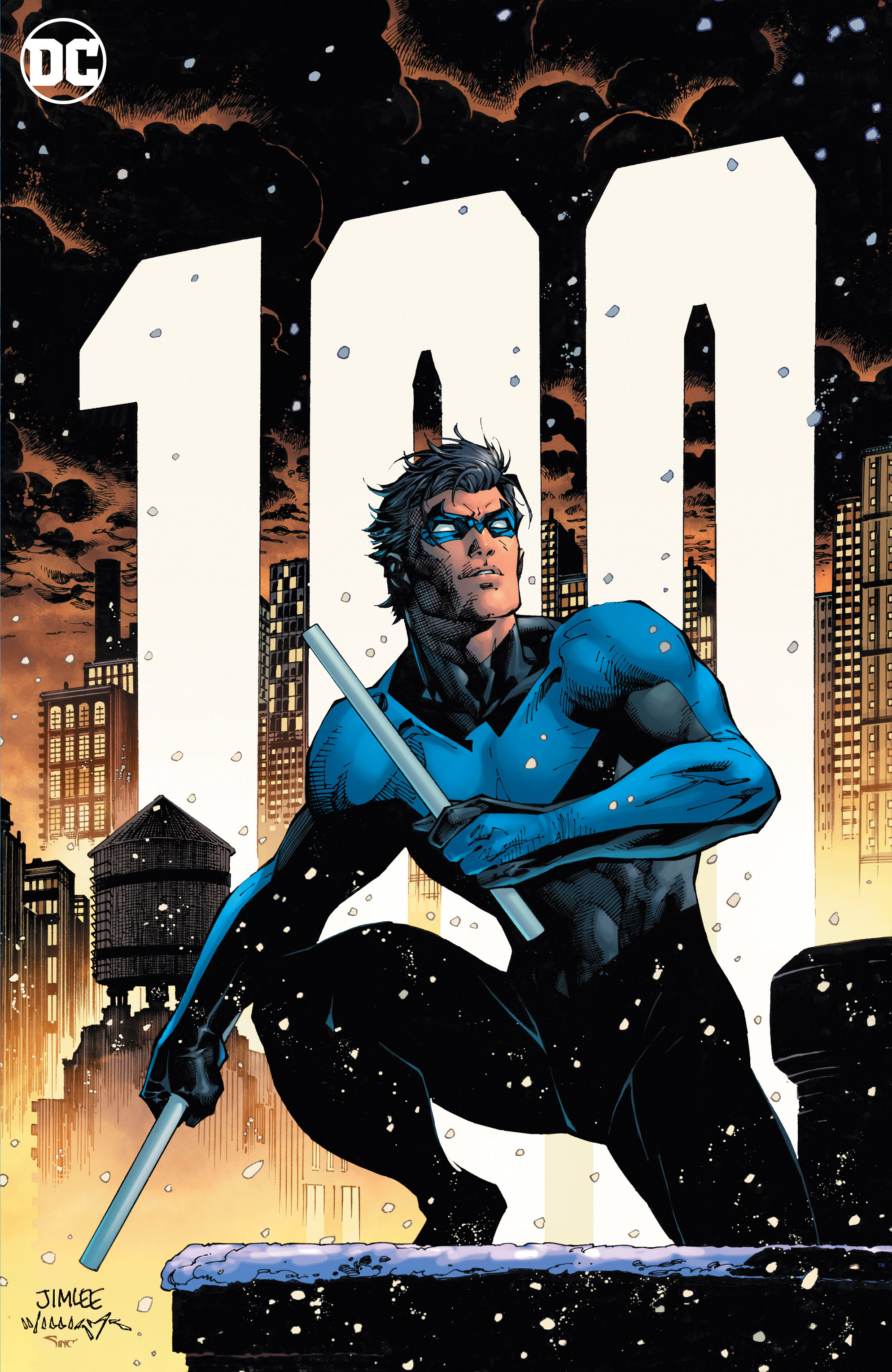 Nightwing #100 Cover C Jim Lee Card Stock Variant (2016)