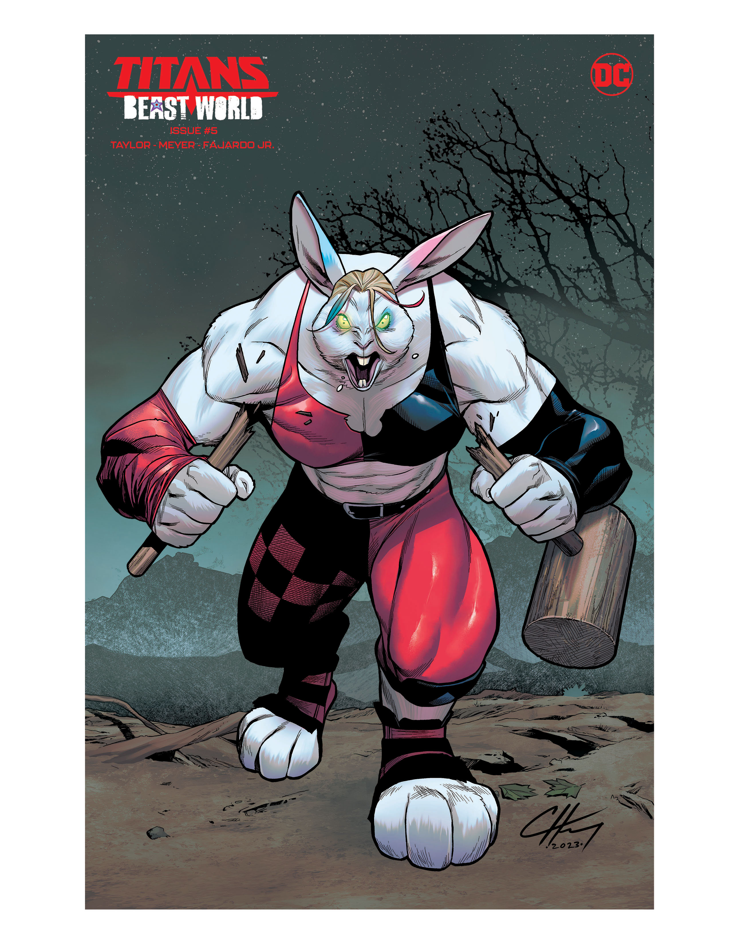 Titans Beast World #5 Cover D Clayton Henry Lenticular Variant (Of 6)