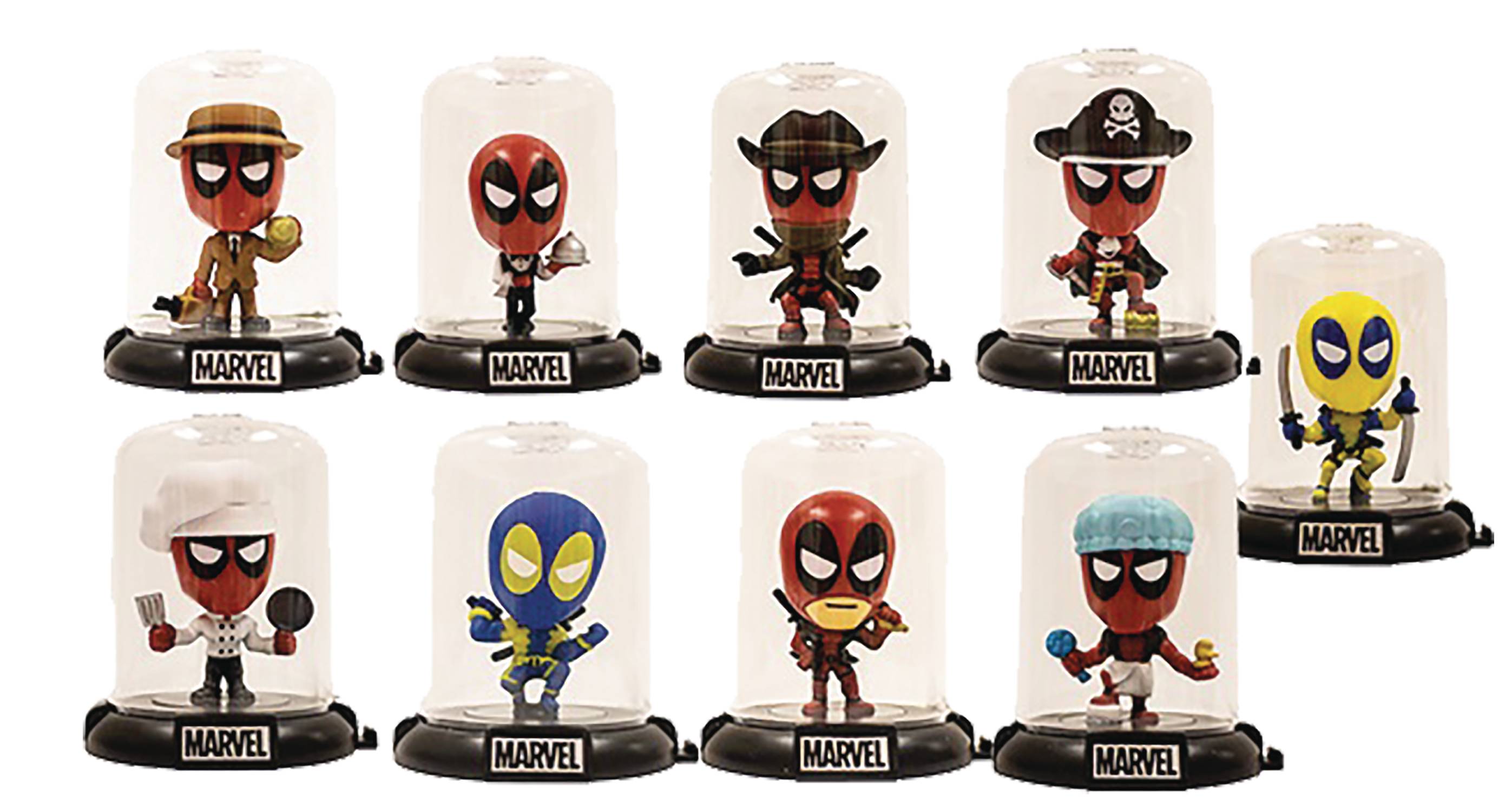Marvel Deadpool Domez Series 2 Figures 24 Piece Blind Mystery Box Display (Price Per Figure)