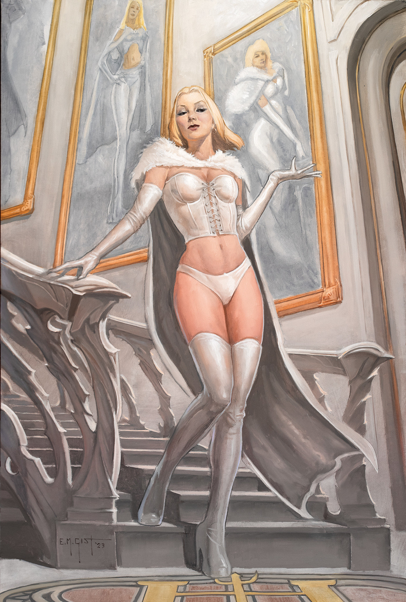 Fall of the House of X #4 E.M. Gist Emma Frost Virgin Variant (Fall of the House of X) 1 for 50 Incentive