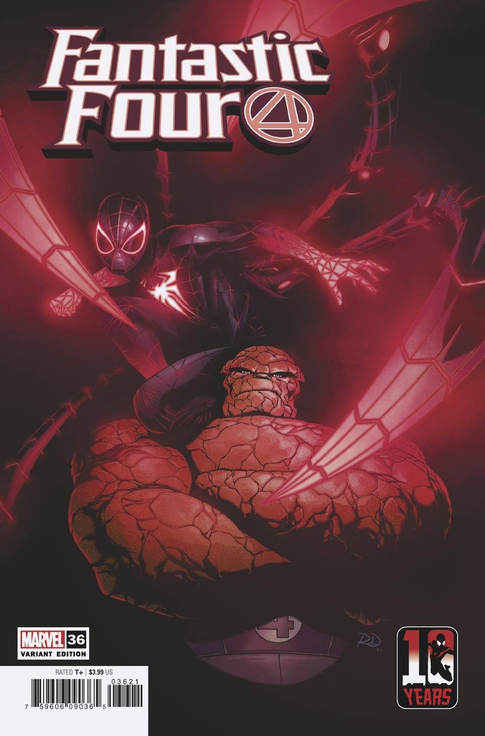 Fantastic Four #36 Dauterman Miles Morales 10th Anniversary Variant (2018)