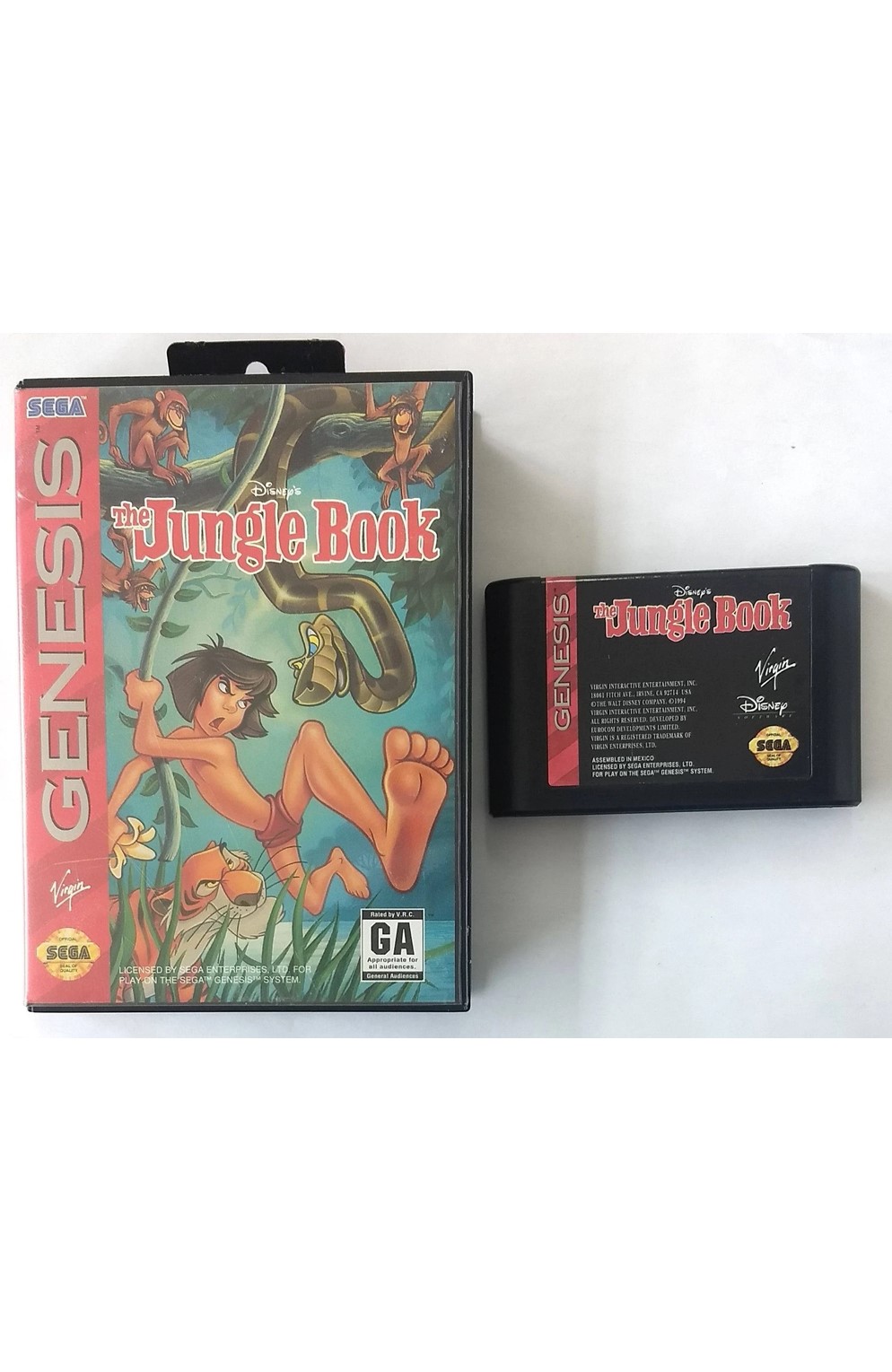 Sega Genesis The Jungle Book No Manual 